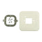 Ensemble de plaque de recouvrement Premier white® avec plaque de recouvrement de 4 3/4 po x 4 3/4 po