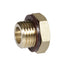 Hexagon-plug with copper sealing-ring R1/4 in