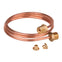 Compression fittings for impulse tube for copper pipe 4 x 1mm