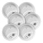 Hardwire Interconnect Smoke Alarm with Battery Backup - 6 Pack