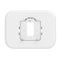 Plaque de recouvrement blanche et adaptateur pour boîtier de raccordement pour les thermostats ElitePRO, N100, P200, S200 et X1 à X8