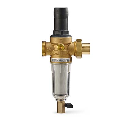 3/4 inch sweat connection low lead pressure regulating valve and filter combination