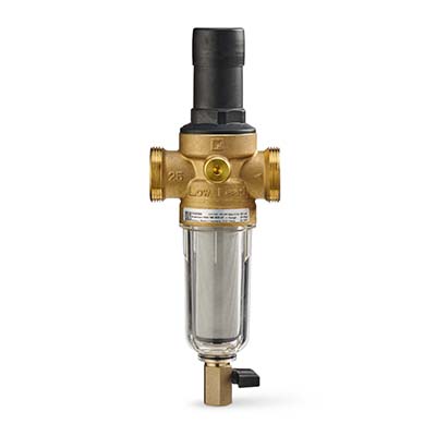 1-1/4 inch sweat connection low lead pressure regulating valve and filter combination