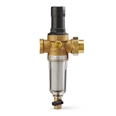 3/4 inch NPT connection low lead pressure regulating valve and filter combination