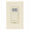 Almond 7-Day Programmable Light Switch Timer for Incandescent and Halogen Lights