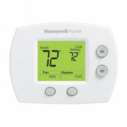 Heat & Cool Thermostat, Lg.Scrn, Pr.Wht