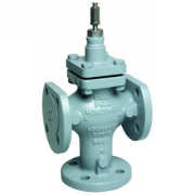 Three-way control valve PN25/40, flanged connections DN15-100