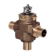 3-way 1/2in sweat VC valve, linear flow